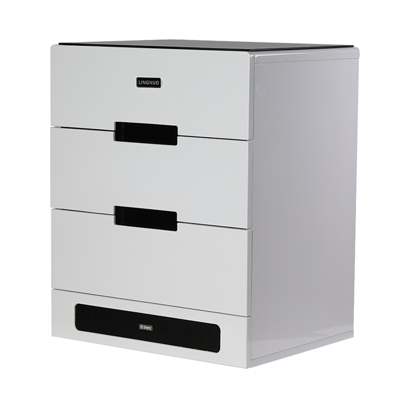 Solid Wood Construction 3 Drawer Mobile File Cabinet ZLS-822